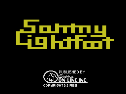 Sammy Lightfoot title screen for Colecovision